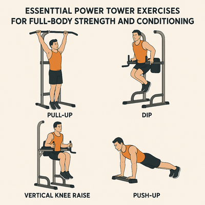 Essential Power Tower Exercises for Full-Body Strength and Conditioning