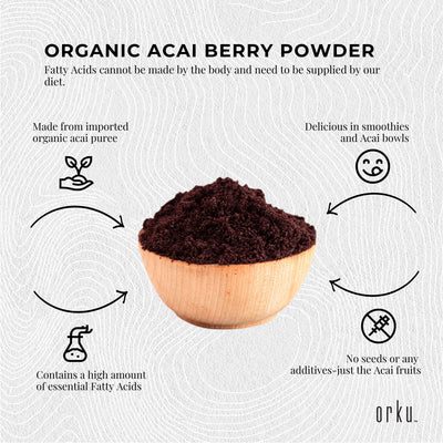 1Kg Acai Powder 100% Organic - Superfood Amazon Berries