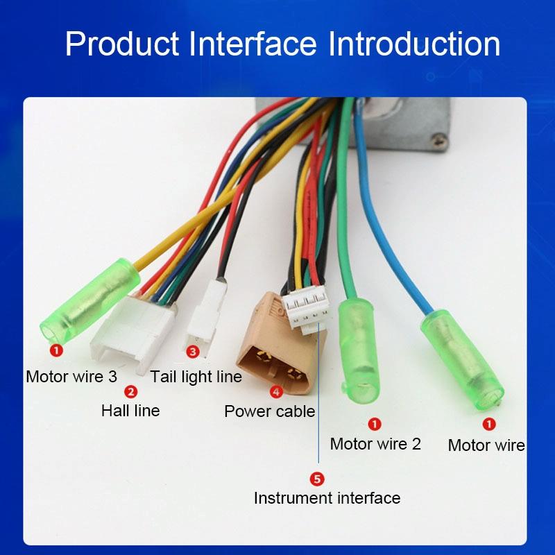 350w Sine Wave Bldc Vehicle Controller for 24v / 36v / 48v