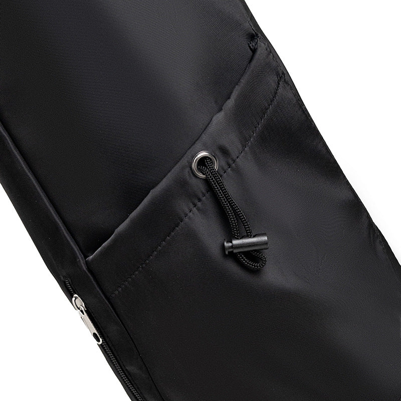 Black Durable Yoga Mat Carry Bag â€“ Multi-Functional Fitness Backpack with Wet Pocket(Mugs are filming props, not included)