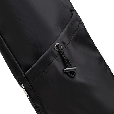 Black Durable Yoga Mat Carry Bag â€“ Multi-Functional Fitness Backpack with Wet Pocket(Mugs are filming props, not included)