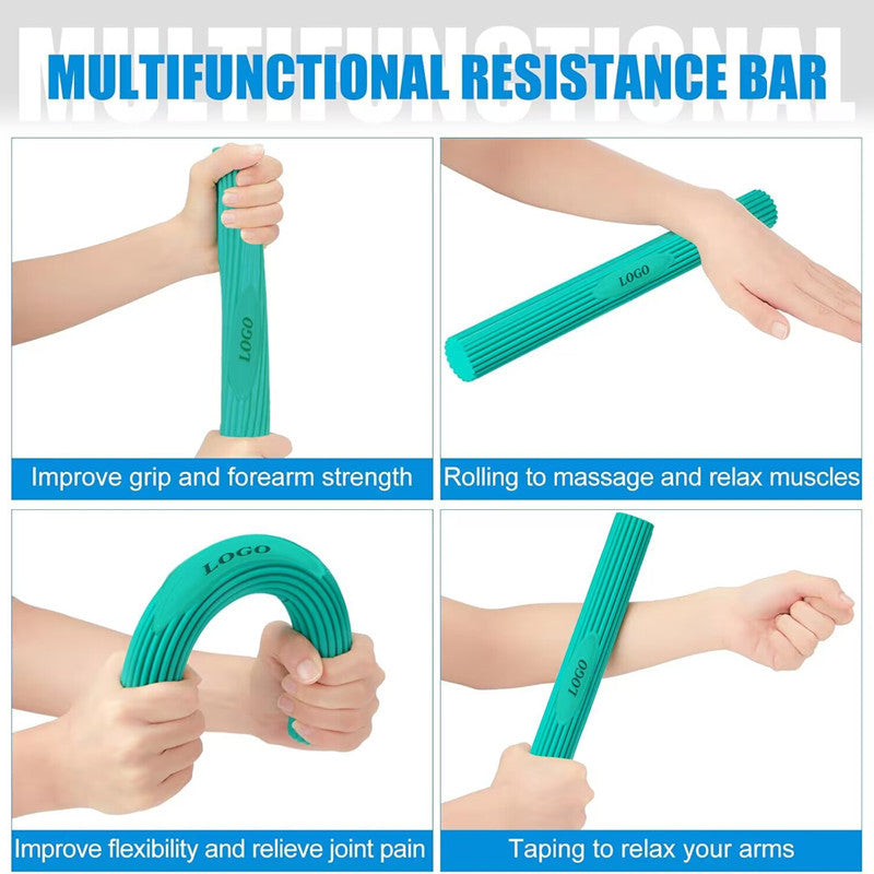 Multifunctional Resistance Bar Set | Yoga Fitness Toning Tool, Muscle Relaxation, Grip Strength Improvement | 3-Piece Set with Stretching and Recovery Features ï¼ˆ10LBã€15LBã€25LBï¼‰