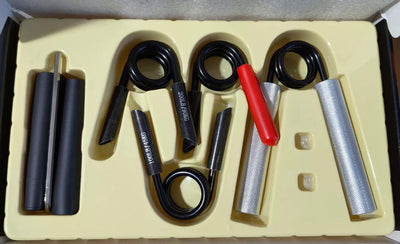 4-in-1 Aluminum Metal Grip Strength Trainer Set with Adjustable Resistance - Wrist, Finger, and Arm Exercise ï¼ˆ200LB-350LBï¼‰