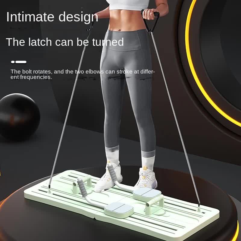 Black Foldable Multi-Functional Abdominal Trainer â€“ Home Workout Fitness Board