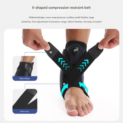 1 Pair Black Pink Adjustable Ankle Brace â€“ Compression Support for Running, Sports, and Ankle Recovery