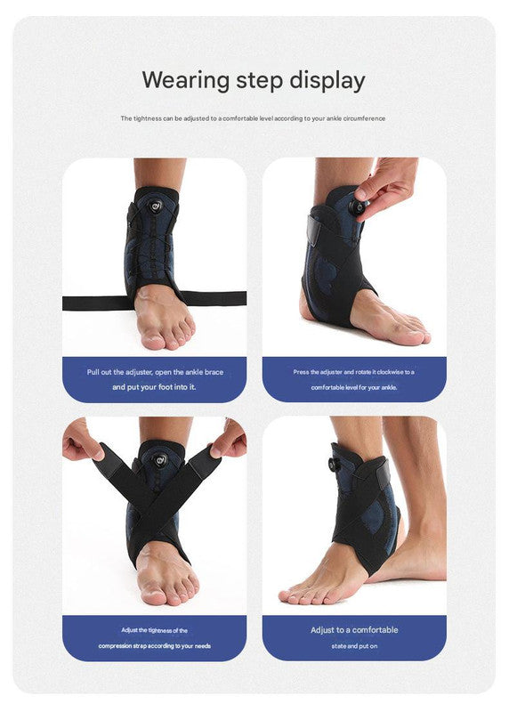 1 Pair Black Pink Adjustable Ankle Brace â€“ Compression Support for Running, Sports, and Ankle Recovery