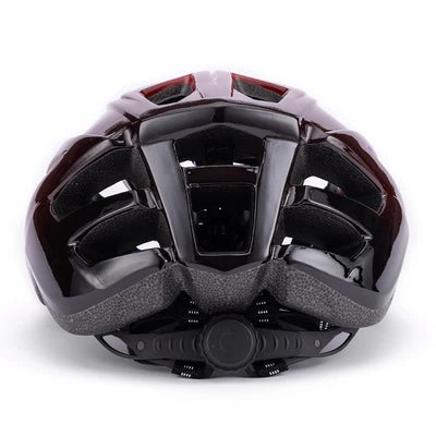 Red And Black Gradient Lightweight Adult Bicycle Helmet - Adjustable Fit Road & Mountain Bike Safety Headgear (57-62cm)