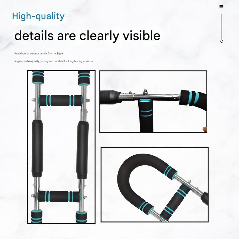 Red Black Adjustable U-Shaped Arm Exerciser - For Home Fitness Strength Training (30kg)