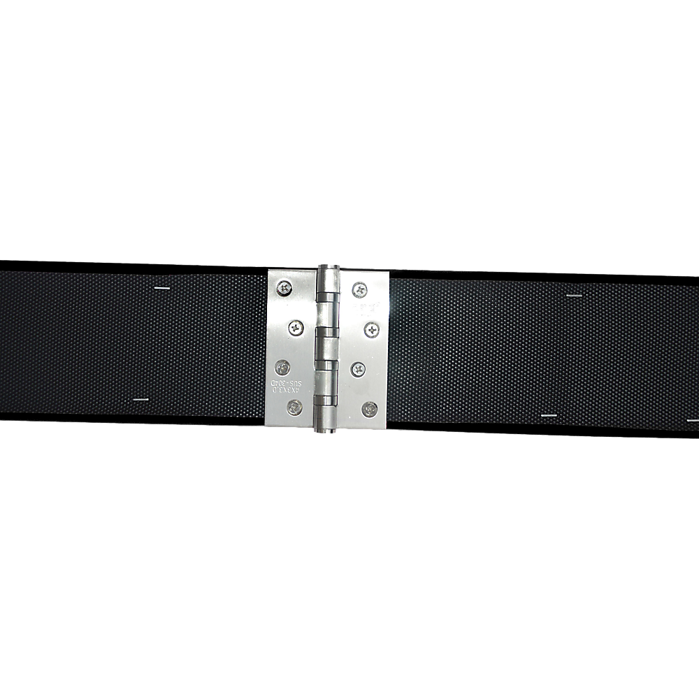 2.45m (8FT) Gymnastics Folding Balance Beam Black Synthetic Suede